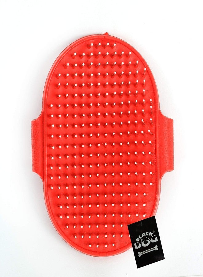 BLACK DOG Dogs and Puppies and Cats, Bathing and Grooming Hand Brush (red) - Image 3